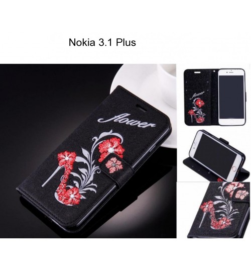 Nokia 3.1 Plus case Fashion Beauty Leather Flip Wallet Case