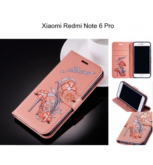 Xiaomi Redmi Note 6 Pro case Fashion Beauty Leather Flip Wallet Case