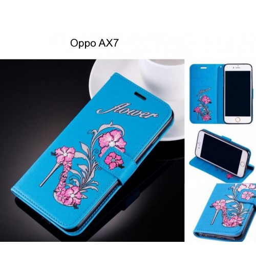 Oppo AX7 case Fashion Beauty Leather Flip Wallet Case