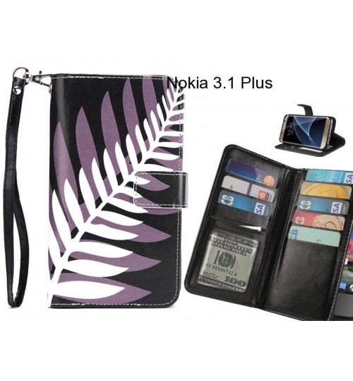 Nokia 3.1 Plus case Multifunction wallet leather case