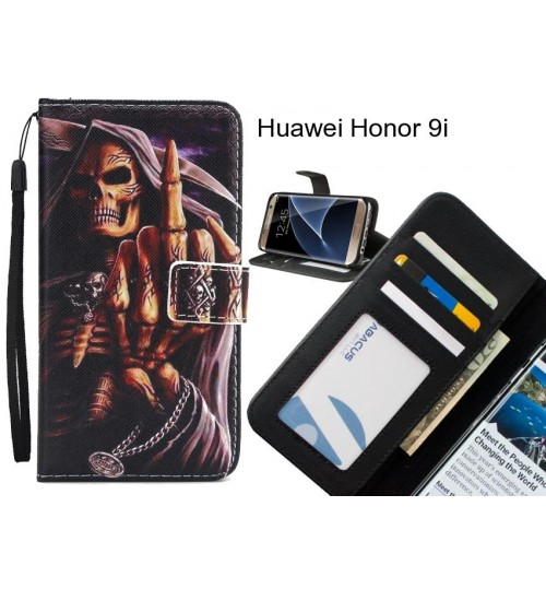 Huawei Honor 9i case 3 card leather wallet case printed ID