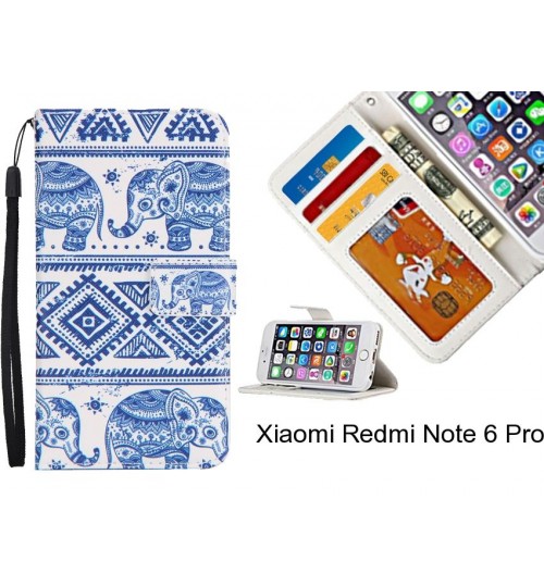 Xiaomi Redmi Note 6 Pro case 3 card leather wallet case printed ID