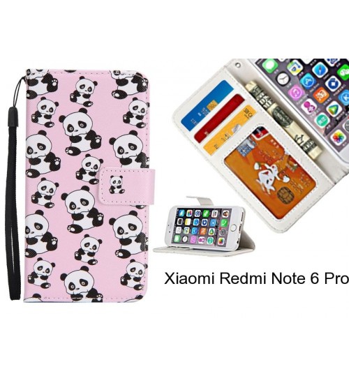 Xiaomi Redmi Note 6 Pro case 3 card leather wallet case printed ID