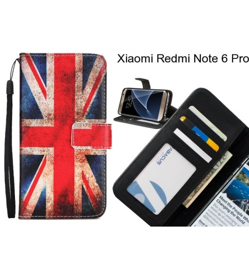 Xiaomi Redmi Note 6 Pro case 3 card leather wallet case printed ID