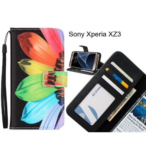Sony Xperia XZ3 case 3 card leather wallet case printed ID