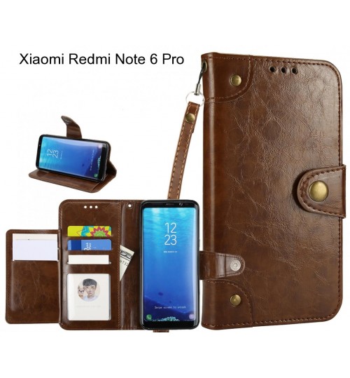 Xiaomi Redmi Note 6 Pro  case executive multi card wallet leather case