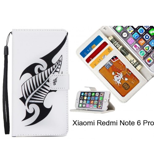 Xiaomi Redmi Note 6 Pro case 3 card leather wallet case printed ID