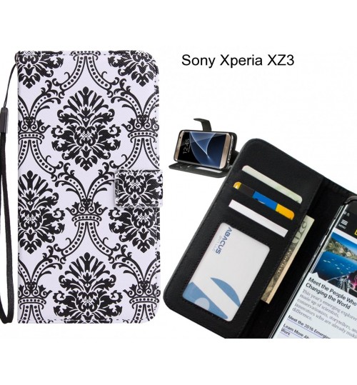 Sony Xperia XZ3 case 3 card leather wallet case printed ID