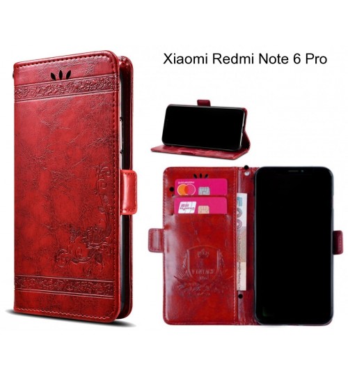 Xiaomi Redmi Note 6 Pro  Case retro leather wallet case