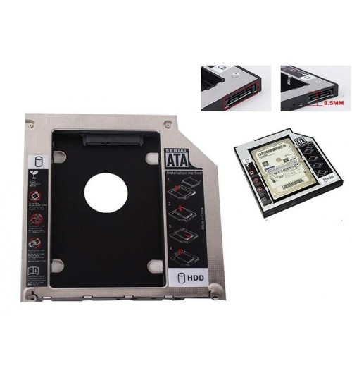 9.5mm Second HDD/SSD SATA Caddy Tray for Apple Pro