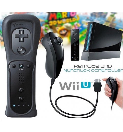 Wii Controller Nunchuck Remote Controller And Nunchuck + Silicon Case