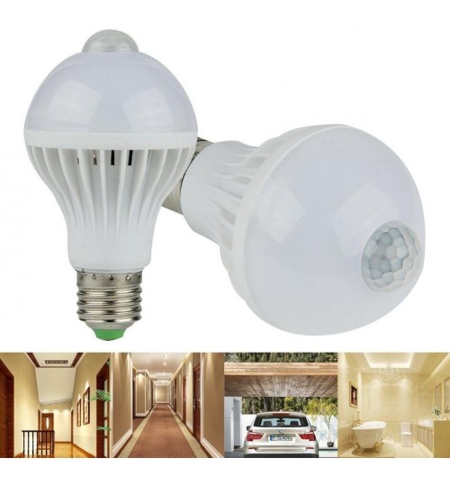 E27 LED Bulb motion sensor 7W