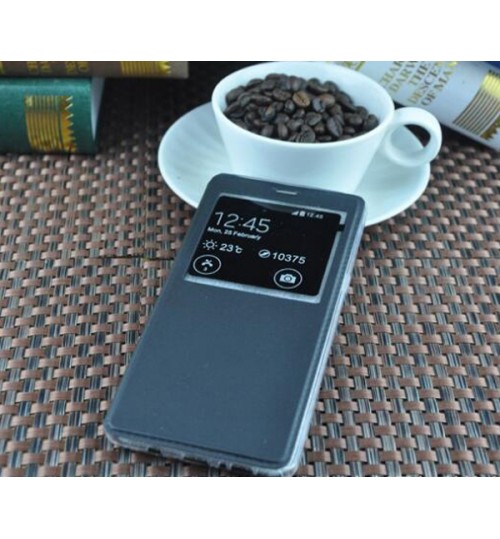 Galaxy Note 8 Smart Sleep Leather Flip window case