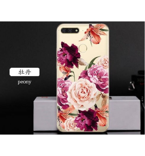 Huawei Y6 2018 Case Printed Soft Gel TPU Case