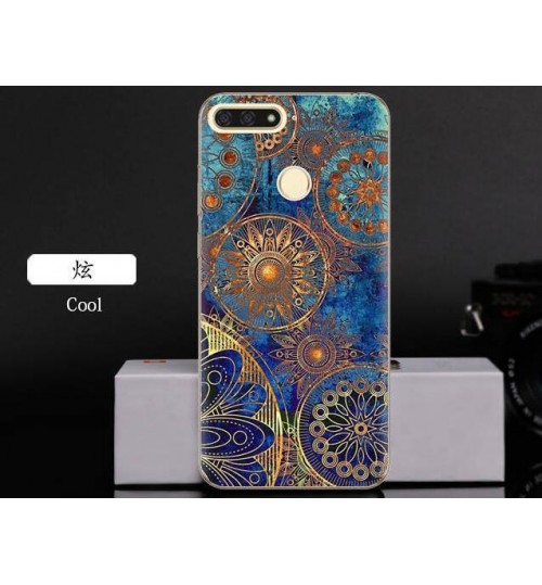 Huawei Y6 2018 Case Printed Soft Gel TPU Case