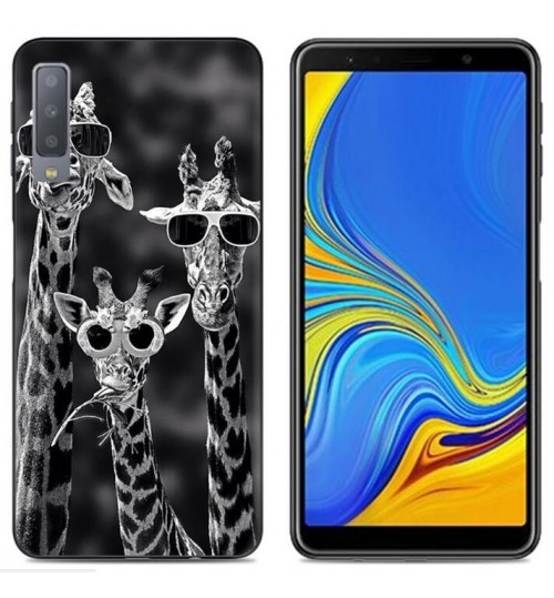 Galaxy A7 (2018) Case Printed Soft Gel TPU Case