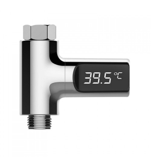 LED Shower Thermometer Battery Free