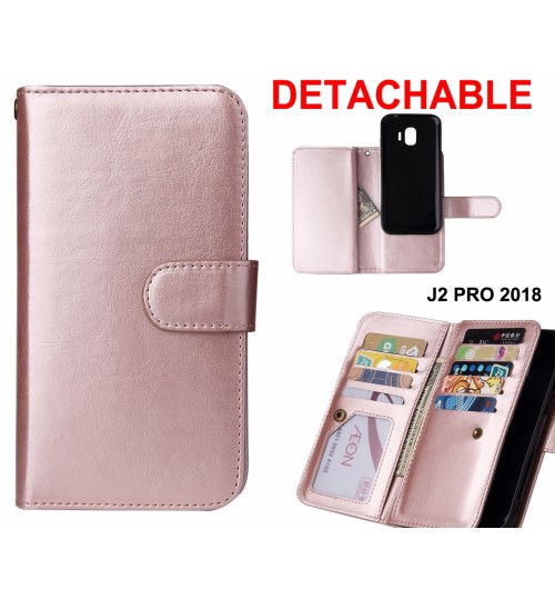 Galaxy J2 PRO Case Double Wallet Leather Case Detachable