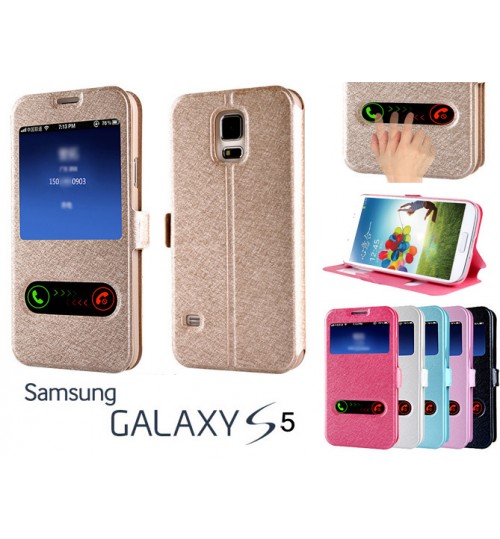 Samsung Galaxy S5 case luxury view window case