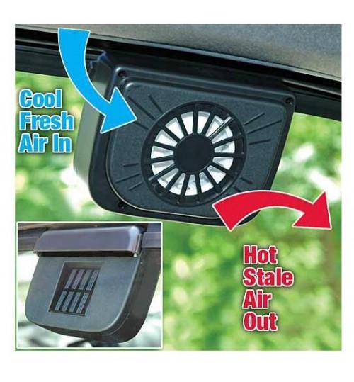 Solar Powered Car Auto Cool Air Vent Cooler Cooling Fan