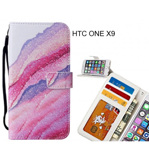 HTC ONE X9 case leather wallet case printed ID