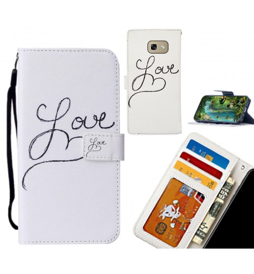 Galaxy A5 2017 case leather wallet case printed ID