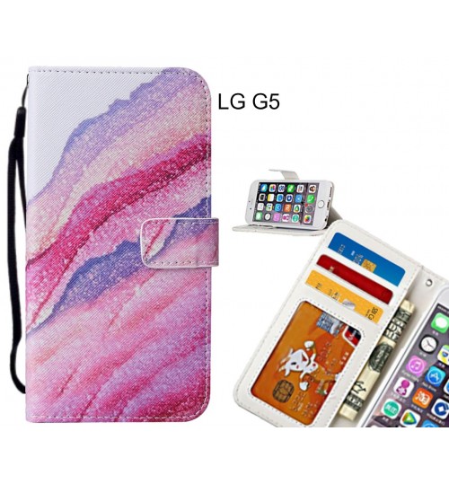 LG G5 case leather wallet case printed ID