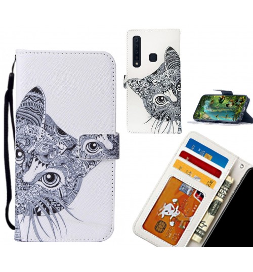 Galaxy A9 2018 case leather wallet case printed ID