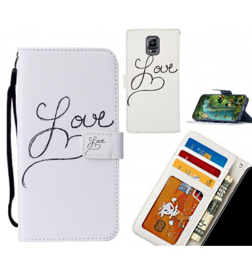 Galaxy Note 4 case leather wallet case printed ID