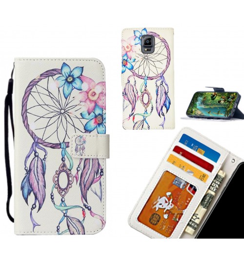 Galaxy Note 4 case leather wallet case printed ID