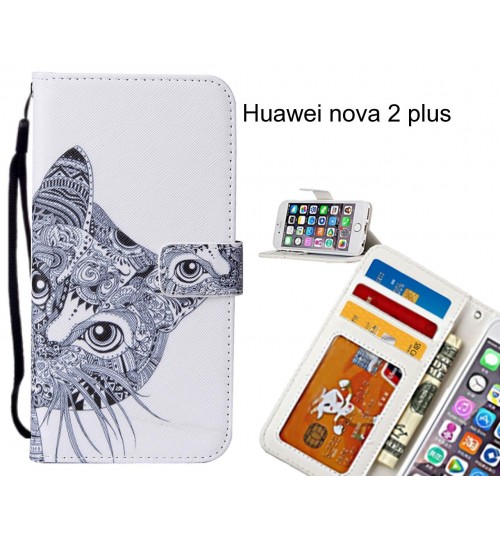 Huawei nova 2 plus case leather wallet case printed ID