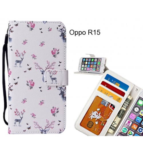 Oppo R15 case leather wallet case printed ID