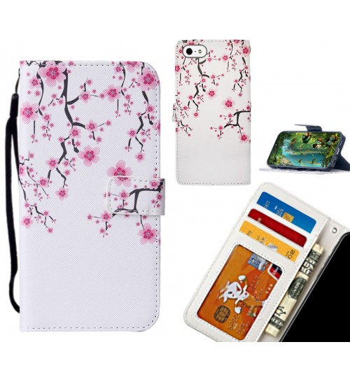 IPHONE 5 case leather wallet case printed ID