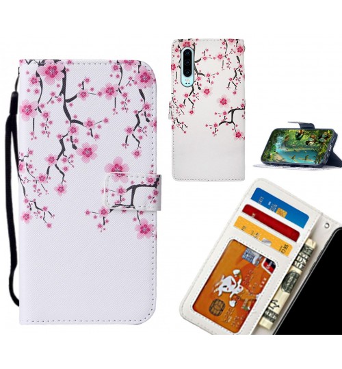 Huawei P30 case leather wallet case printed ID