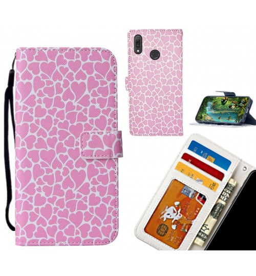 Huawei Y9 2019 case leather wallet case printed ID