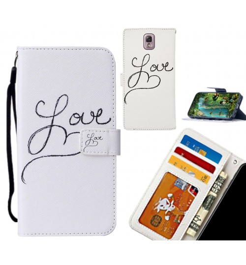 Galaxy Note 3 case leather wallet case printed ID