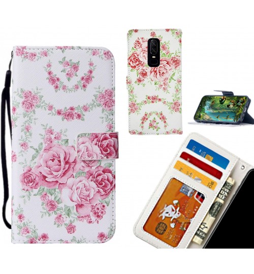 OnePlus 6 case leather wallet case printed ID