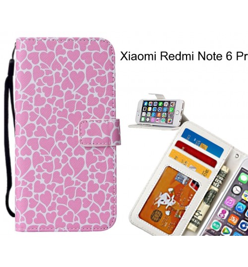 Xiaomi Redmi Note 6 Pro case leather wallet case printed ID