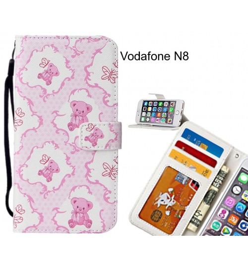 Vodafone N8 case leather wallet case printed ID