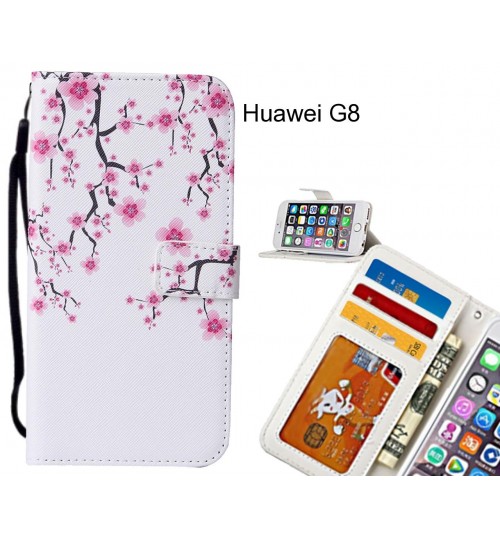 Huawei G8 case leather wallet case printed ID