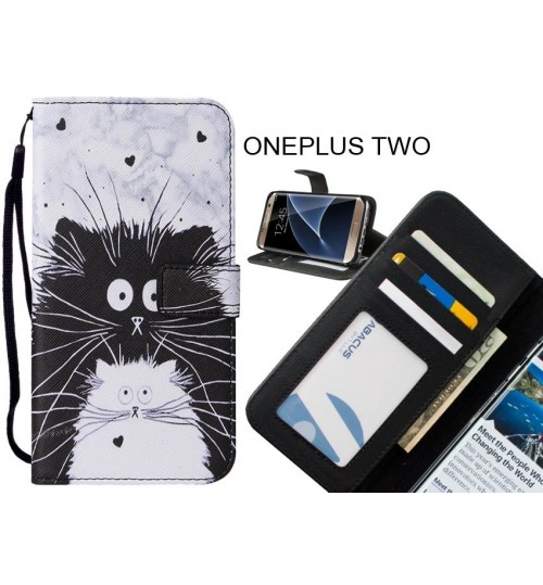 ONEPLUS TWO case leather wallet case printed ID