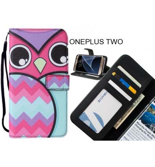 ONEPLUS TWO case leather wallet case printed ID