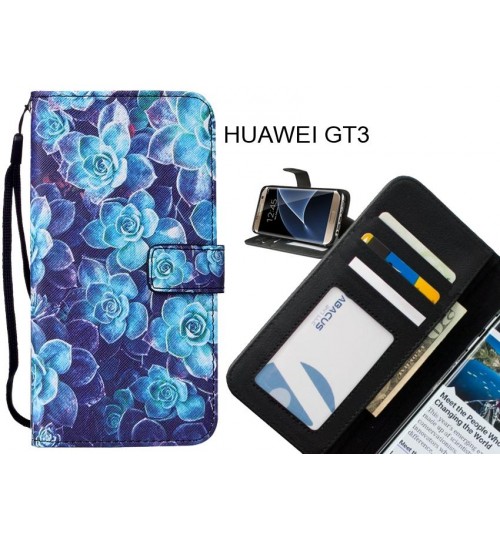 HUAWEI GT3 case leather wallet case printed ID