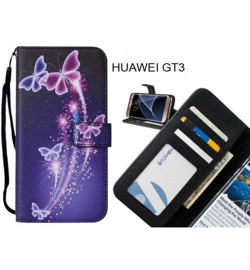 HUAWEI GT3 case leather wallet case printed ID