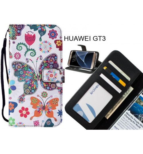 HUAWEI GT3 case leather wallet case printed ID