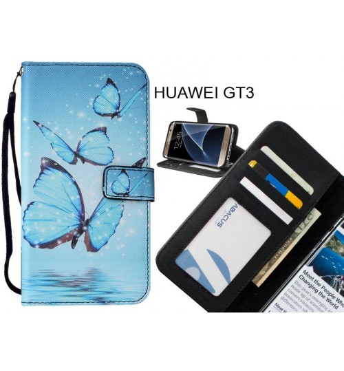 HUAWEI GT3 case leather wallet case printed ID