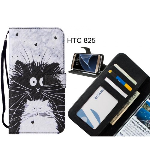 HTC 825 case leather wallet case printed ID