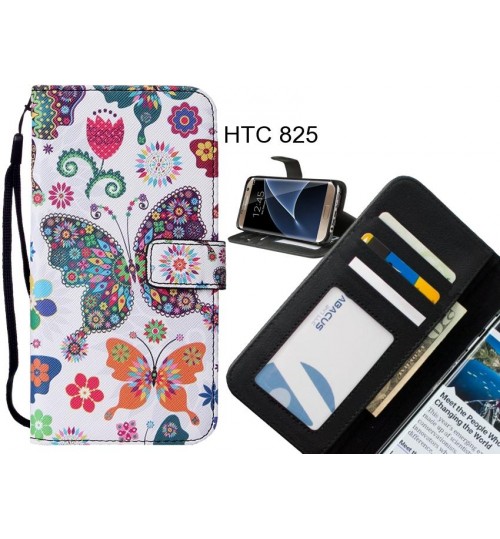 HTC 825 case leather wallet case printed ID