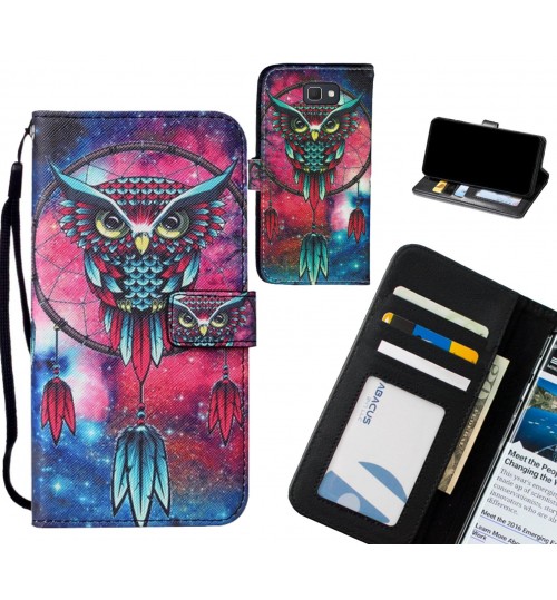 Galaxy J7 Prime case leather wallet case printed ID