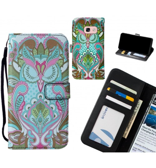Galaxy A3 2017 case leather wallet case printed ID